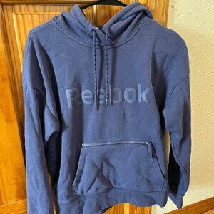 Reebok Hoodie Sweatshirt, Blue, XS
